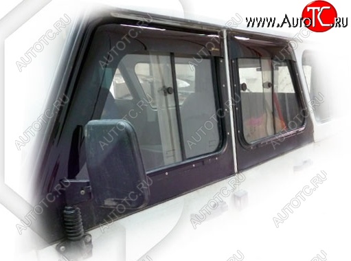 2 079 р. Дефлектора окон CA-Plastic Уаз 315195 Хантер (2003-2025) (Classic полупрозрачный)  с доставкой в г. Керчь