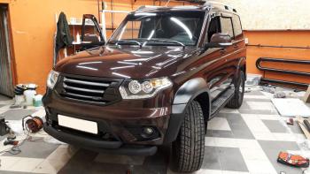 14 999 р. Расширители арок RalexTuning (+30 мм) Уаз Патриот 3163 5-дв. 1-ый рестайлинг (2014-2016) (Текстурная поверхность (шагрень), С одним бензобаком)  с доставкой в г. Керчь. Увеличить фотографию 3