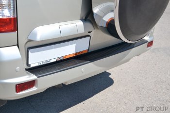 1 519 р. Накладка защитная на задний бампер Petroil Tuning Уаз Патриот 3163 5-дв. 1-ый рестайлинг (2014-2016) (Текстурная поверхность)  с доставкой в г. Керчь. Увеличить фотографию 4
