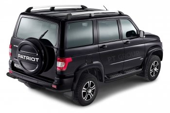 6 249 р. Защита порогов из трубы Ø51 Petroil Tuning  Уаз Патриот  3163 5-дв. (2014-2016) 1-ый рестайлинг (Черный (Шагрень))  с доставкой в г. Керчь. Увеличить фотографию 4