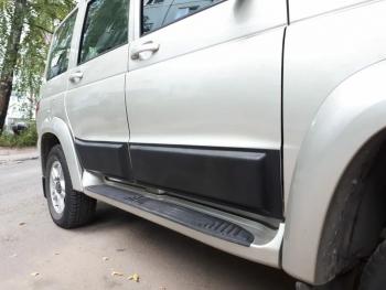 5 699 р. Молдинги дверей Ralex Tuning Уаз Патриот 3163 5-дв. 1-ый рестайлинг (2014-2016) (Текстурная поврехность)  с доставкой в г. Керчь. Увеличить фотографию 2
