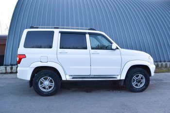 8 489 р. Рейлинги Petroil Tuning  Уаз Патриот ( 3163 5-дв.,  3163 5 дв.) (2014-2025) 1-ый рестайлинг, 2-ой рестайлинг (Цвет: серебристый муар)  с доставкой в г. Керчь. Увеличить фотографию 5