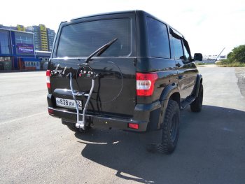 4 499 р. Заглушка места под запасное колесо Ralex Уаз Патриот 3163 5 дв. дорестайлинг (2005-2013) (Авантюрин (черный металлик до 2016 г.))  с доставкой в г. Керчь. Увеличить фотографию 3