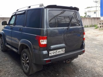 4 499 р. Заглушка места под запасное колесо Ralex Уаз Патриот 3163 5 дв. дорестайлинг (2005-2013) (Авантюрин (черный металлик до 2016 г.))  с доставкой в г. Керчь. Увеличить фотографию 6