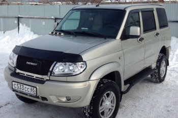 12 499 р. Решетка радиатора CrTuning Уаз Патриот 3163 5 дв. дорестайлинг (2005-2013) (Сетка черная, С надписью PATRIOT, Неокрашенная)  с доставкой в г. Керчь. Увеличить фотографию 3