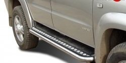 Широкая защита порогов Ralex Tuning Уаз Патриот 3163 5 дв. дорестайлинг (2005-2013) (Неокрашенные)