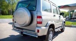 70 999 р. Защита порогов из круглой трубы диаметром 63 мм Russtal Уаз Патриот 3163 5 дв. дорестайлинг (2005-2013) (Защита порогов с со скосами на торцах (вариант 1))  с доставкой в г. Керчь. Увеличить фотографию 10
