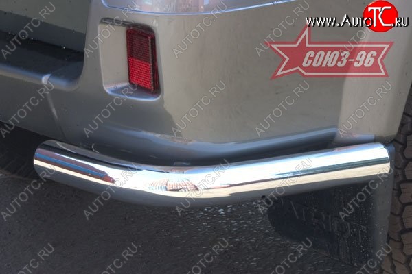 6 164 р. Защита заднего бампера из боковых уголков Souz-96 (d60) Уаз Патриот 3163 5 дв. дорестайлинг (2005-2013)  с доставкой в г. Керчь