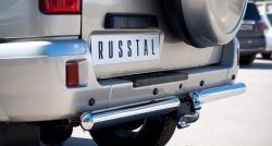 15 599 р. Одинарная защита заднего бампера из трубы диаметром 76 мм SLITKOFF  Уаз Патриот  3163 5 дв. (2005-2013) дорестайлинг  с доставкой в г. Керчь. Увеличить фотографию 2