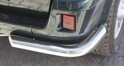 Защита заднего бампера из двух боковых уголков диаметром 63 мм Petroil Tuning Уаз Патриот  3163 5 дв. (2005-2013) дорестайлинг