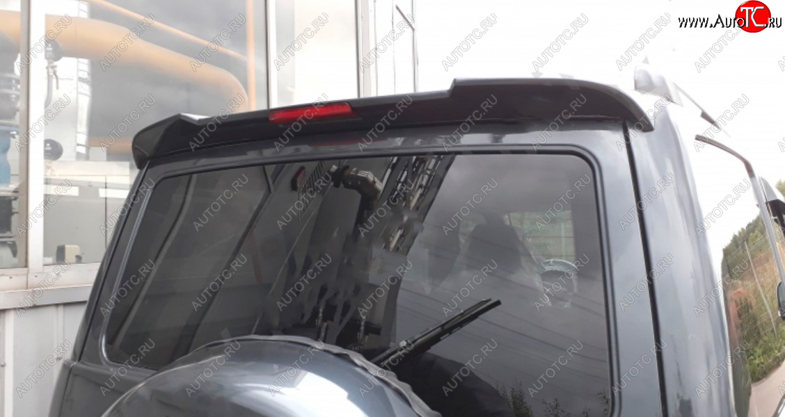 5 399 р. Непродувной спойлер-козырёк Ralex-Tuning V2 (со стоп сигналом) Уаз Патриот 3163 5-дв. 1-ый рестайлинг (2014-2016) (Неокрашенный)  с доставкой в г. Керчь
