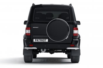 13 699 р. Защита заднего бампера Petroil Tuning (уголки, d63)  Уаз Патриот  23632 (2014-2016) 1 рестайлинг пикап (Нержавеющая полированная сталь)  с доставкой в г. Керчь. Увеличить фотографию 3