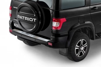 2 429 р. Защитная накладка заднего бампера Petroil Tuning Уаз Патриот 3163 5 дв. 2-ой рестайлинг (2017-2025)  с доставкой в г. Керчь. Увеличить фотографию 2