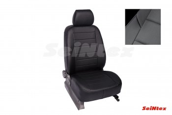 Чехлы для сидений Seintex (экокожа, Limited) Уаз Патриот  23632 (2016-2025) 2-ой рестайлинг пикап (Цвет: черный/черный)