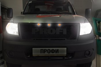 10 899 р. Решетка радиатора CrTuning Уаз Профи 23602 бортовой грузовик 2 дв. (2017-2025) (Без надписи PROFI)  с доставкой в г. Керчь. Увеличить фотографию 6