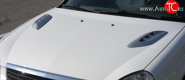 2 849 р. Накладки на капот Style v2 Opel Astra H седан дорестайлинг (2004-2007) (Неокрашенные)  с доставкой в г. Керчь