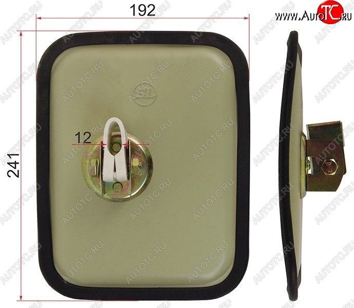 399 р. Универсальное боковое зеркало заднего вида (регулировка: мех.) SAT Renault Magnum (1990-1997) (Неокрашенное)  с доставкой в г. Керчь