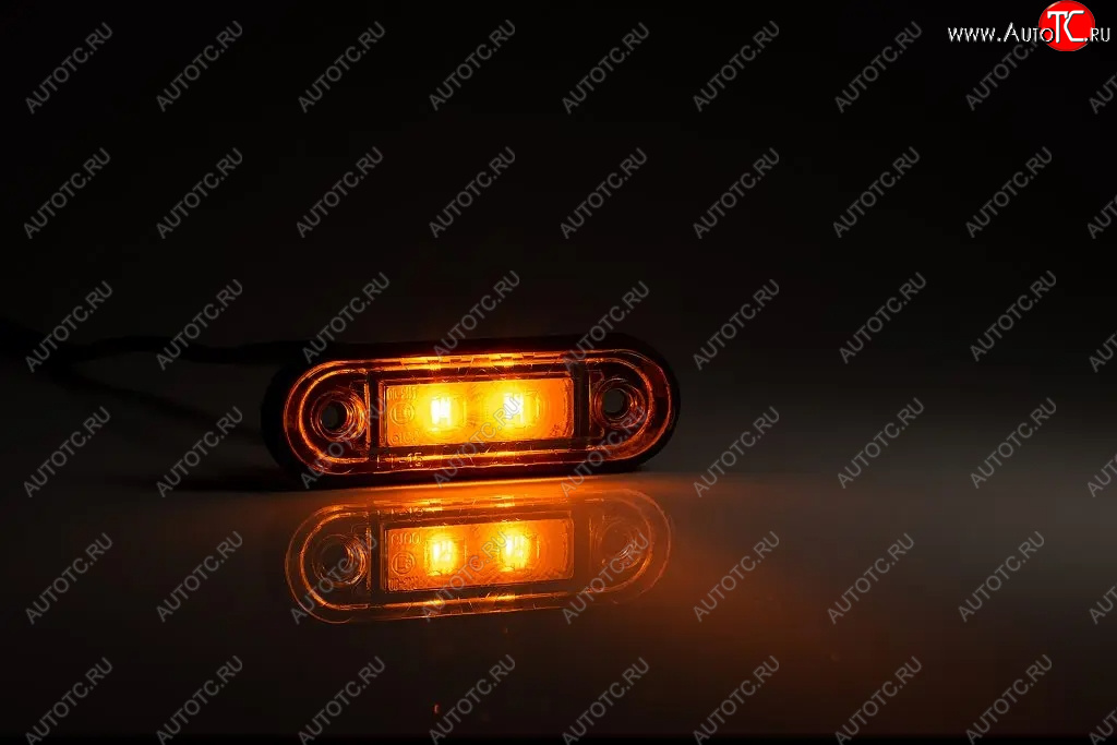 479 р. Фонарь габаритный (с проводом LED 85x27x19) FRISTOM   (жёлтый)  с доставкой в г. Керчь
