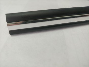 319 р. Универсальный уплотнитель FlexLine (16 mm U-LIP с хром полосой, 1 погонный метр) KIA Optima 2 MG седан (2005-2010)  с доставкой в г. Керчь. Увеличить фотографию 4