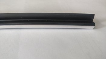 109 р. Универсальный уплотнитель FlexLine (жесткий 8 mm U-LIP, хромированная полоса, 1 погонный метр) KIA Optima 2 MG седан (2005-2010)  с доставкой в г. Керчь. Увеличить фотографию 3