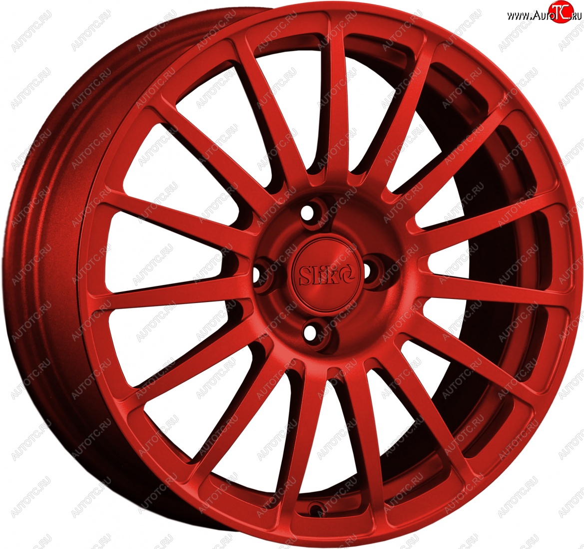 18 999 р. Кованый диск Slik classik R16x6.5 Красный (RED) 6.5x16   (Цвет: RED)  с доставкой в г. Керчь