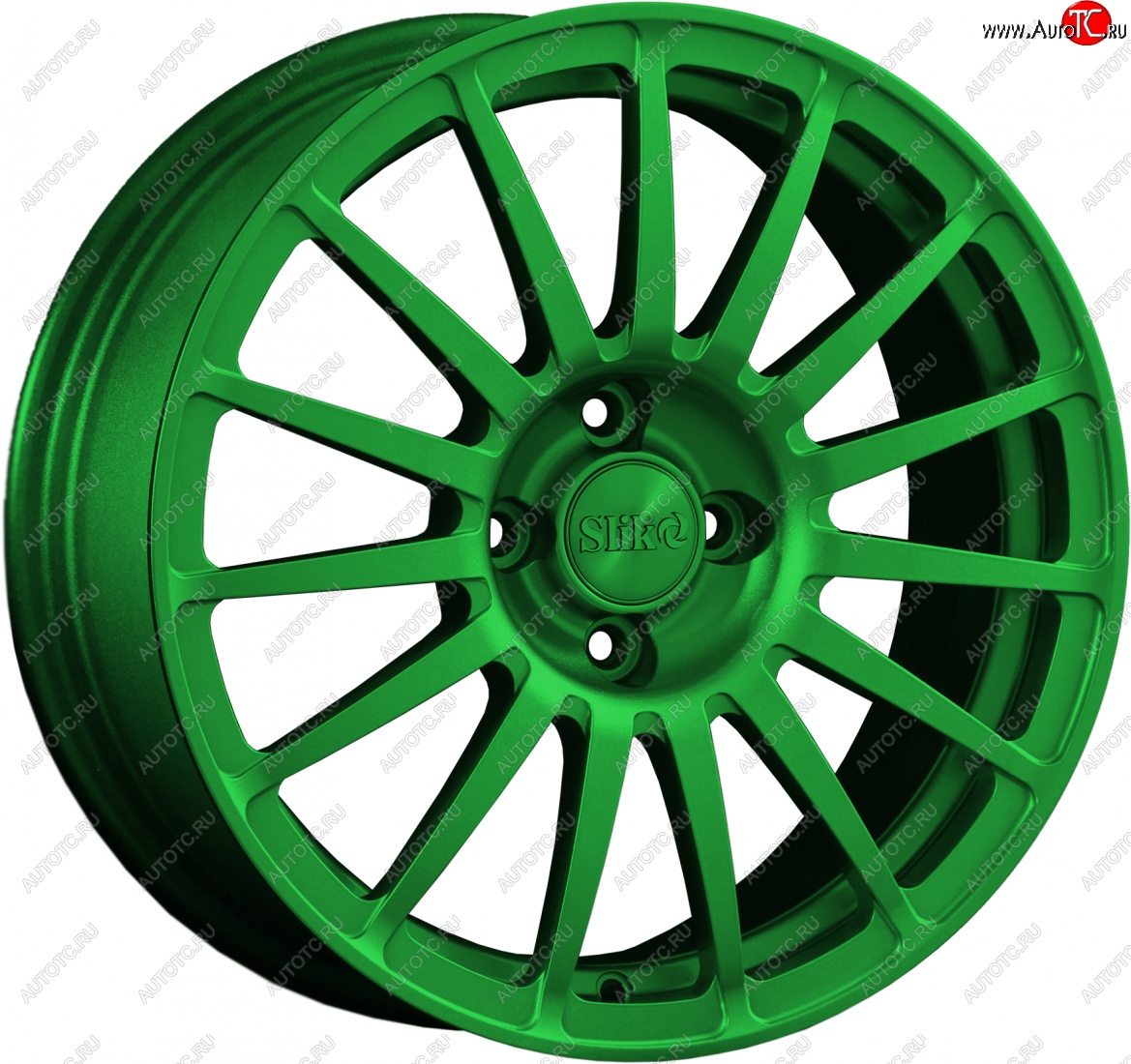 18 999 р. Кованый диск Slik classik R16x6.5 Зеленый (GREEN) 6.5x16   (Цвет: GREEN)  с доставкой в г. Керчь