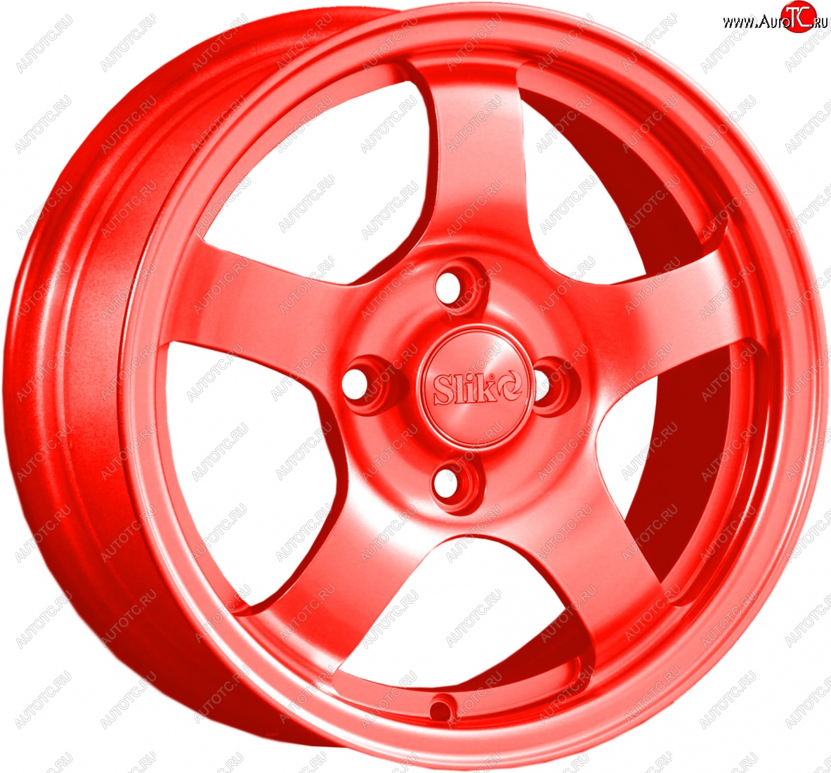 12 799 р. Кованый диск Slik Classik 6x14 (Ярко-алый 3026)   (Цвет: Ярко-алый 3026)  с доставкой в г. Керчь