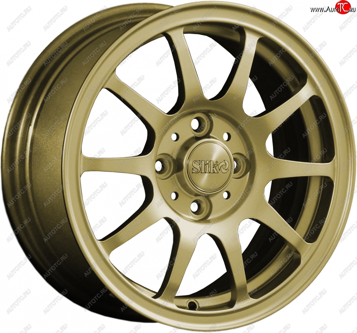 12 799 р. Кованый диск Slik Classik 6x14 (Металлик золотой)   (Цвет: Металлик золотой)  с доставкой в г. Керчь