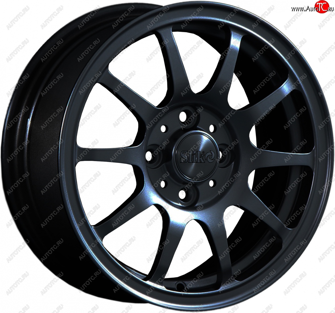 12 799 р. Кованый диск Slik Classik 6x14 (Черный глянцевый)   (Цвет: Черный глянцевый)  с доставкой в г. Керчь