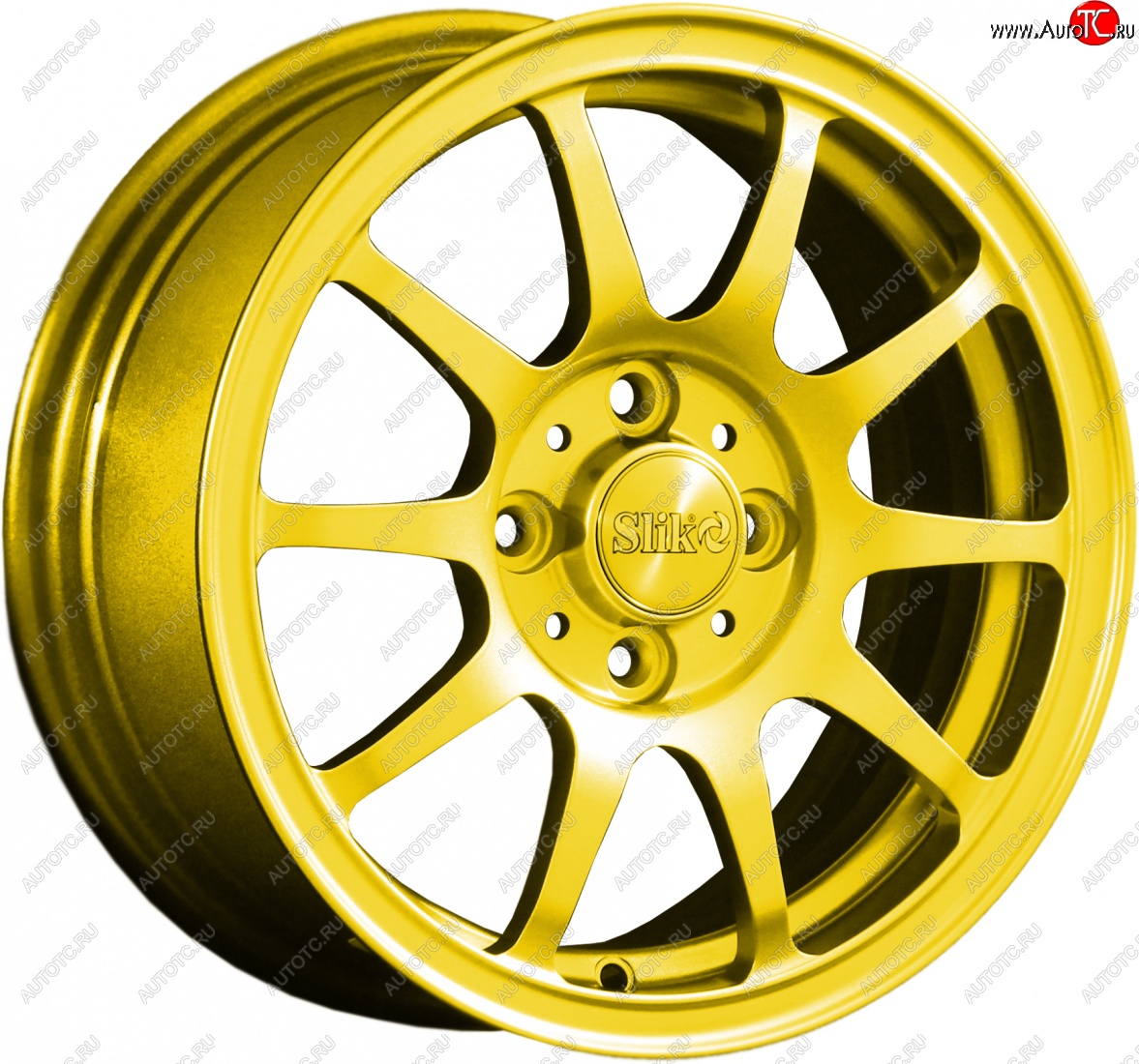 12 799 р. Кованый диск Slik Classik 6x14 (Ярко желтый RAL 1021)   (Цвет: Ярко желтый RAL 1021)  с доставкой в г. Керчь