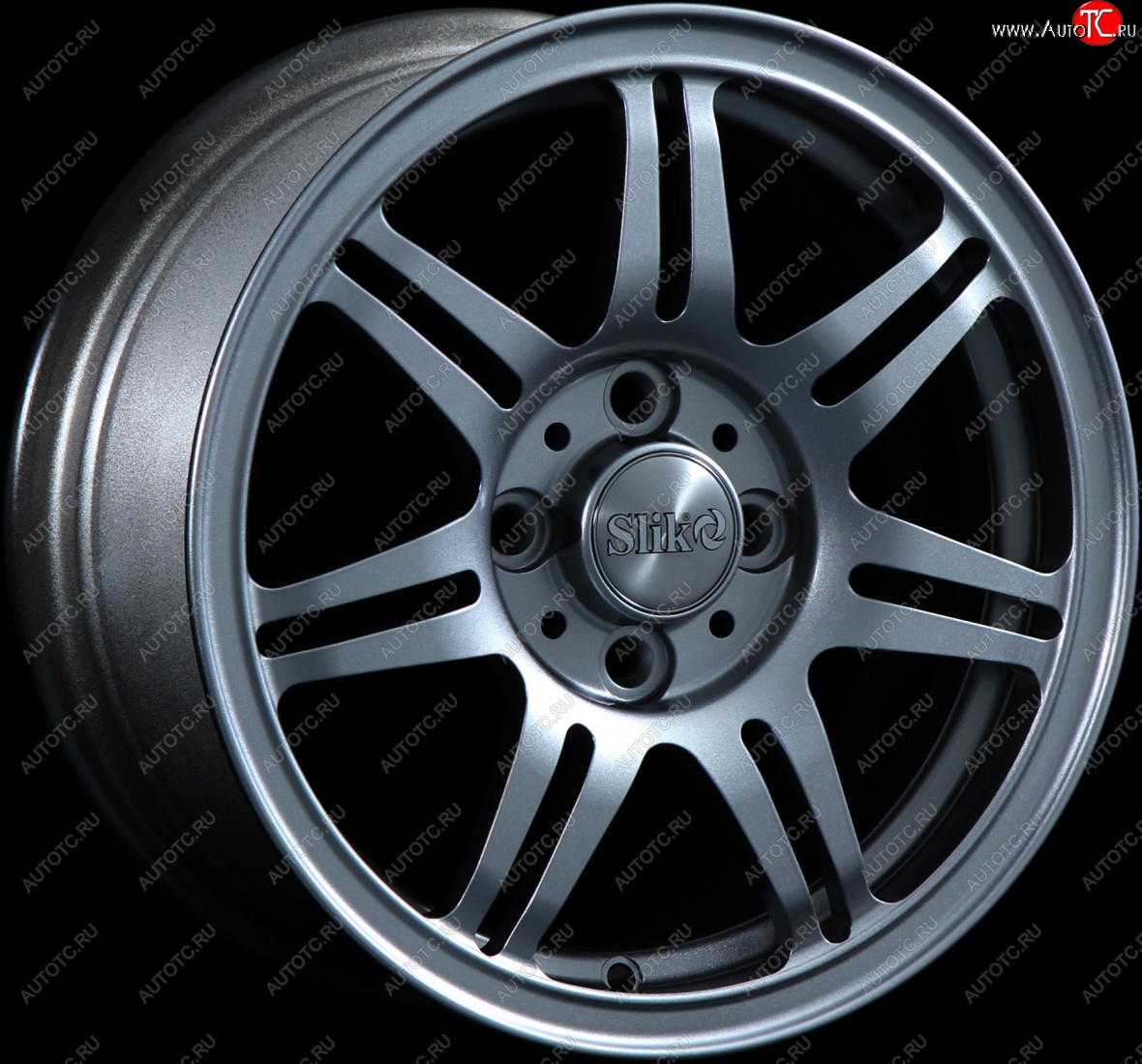 12 799 р. Кованый диск Slik Classik 6x14 (Графит глянцевый)   (Цвет: Графит глянцевый)  с доставкой в г. Керчь