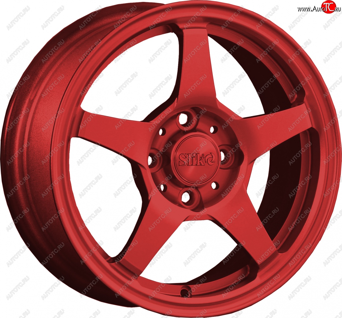 12 799 р. Кованый диск Slik Classik 6x14 (Красный)   (Цвет: Красный)  с доставкой в г. Керчь