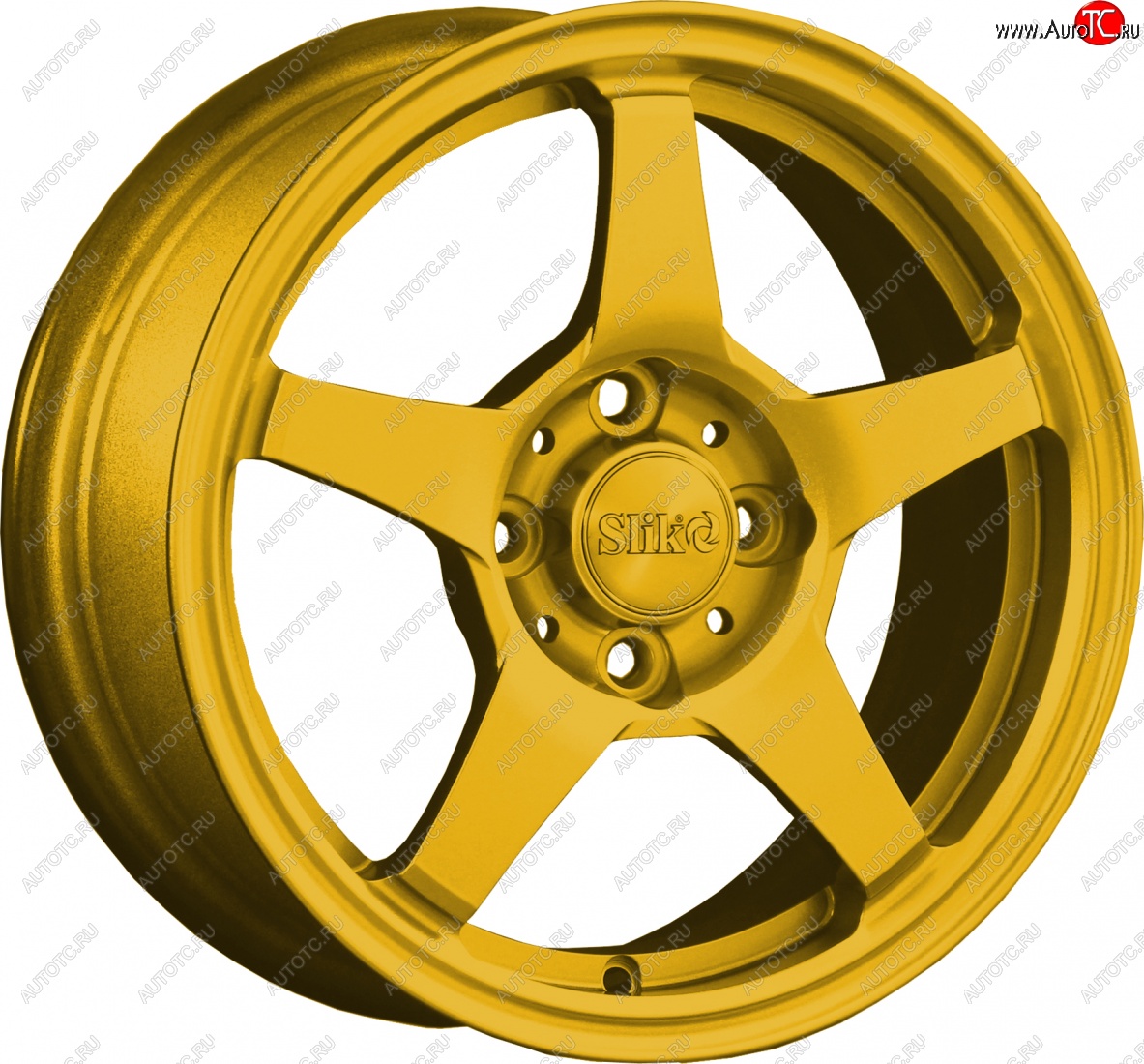 12 799 р. Кованый диск Slik Classik 6x14 (Ярко желтый RAL 1021)   (Цвет: Ярко желтый RAL 1021)  с доставкой в г. Керчь