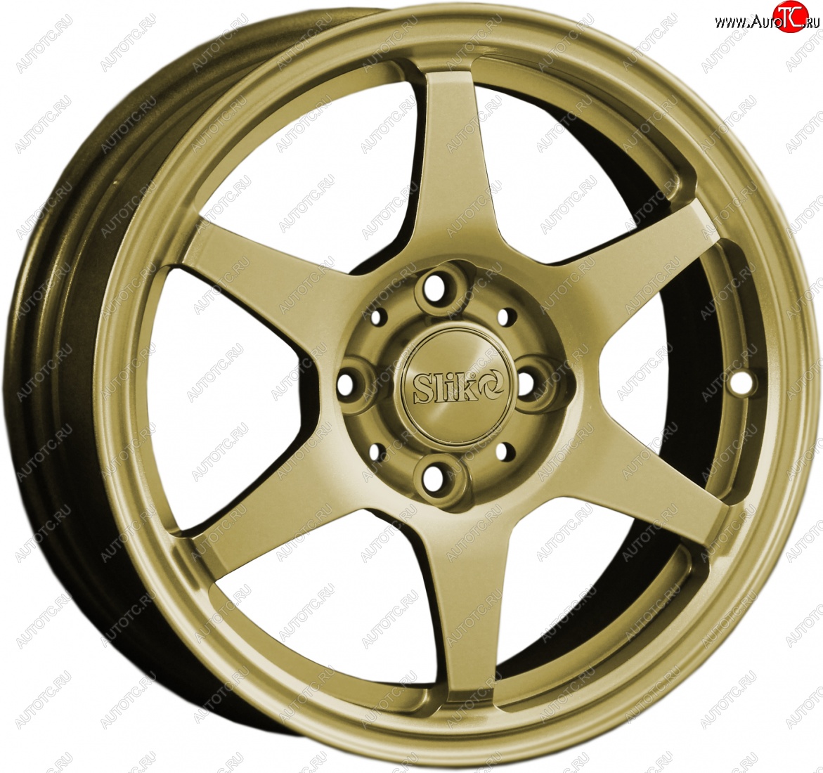 12 799 р. Кованый диск Slik Classik 6x14 (Металлик золотой)   (Цвет: Металлик золотой)  с доставкой в г. Керчь