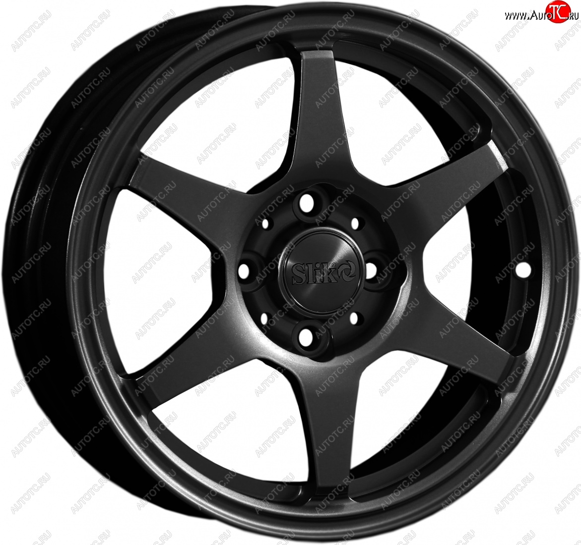 12 799 р. Кованый диск Slik Classik 6x14 (Черный глянцевый)   (Цвет: Черный глянцевый)  с доставкой в г. Керчь