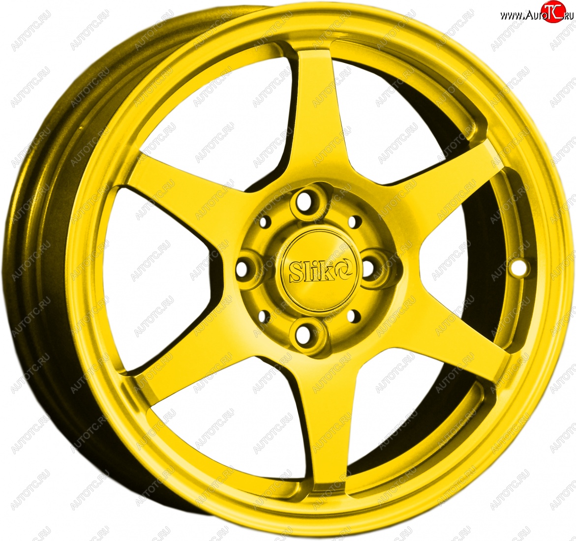 12 799 р. Кованый диск Slik Classik 6x14 (Ярко желтый RAL 1021)   (Цвет: Ярко желтый RAL 1021)  с доставкой в г. Керчь