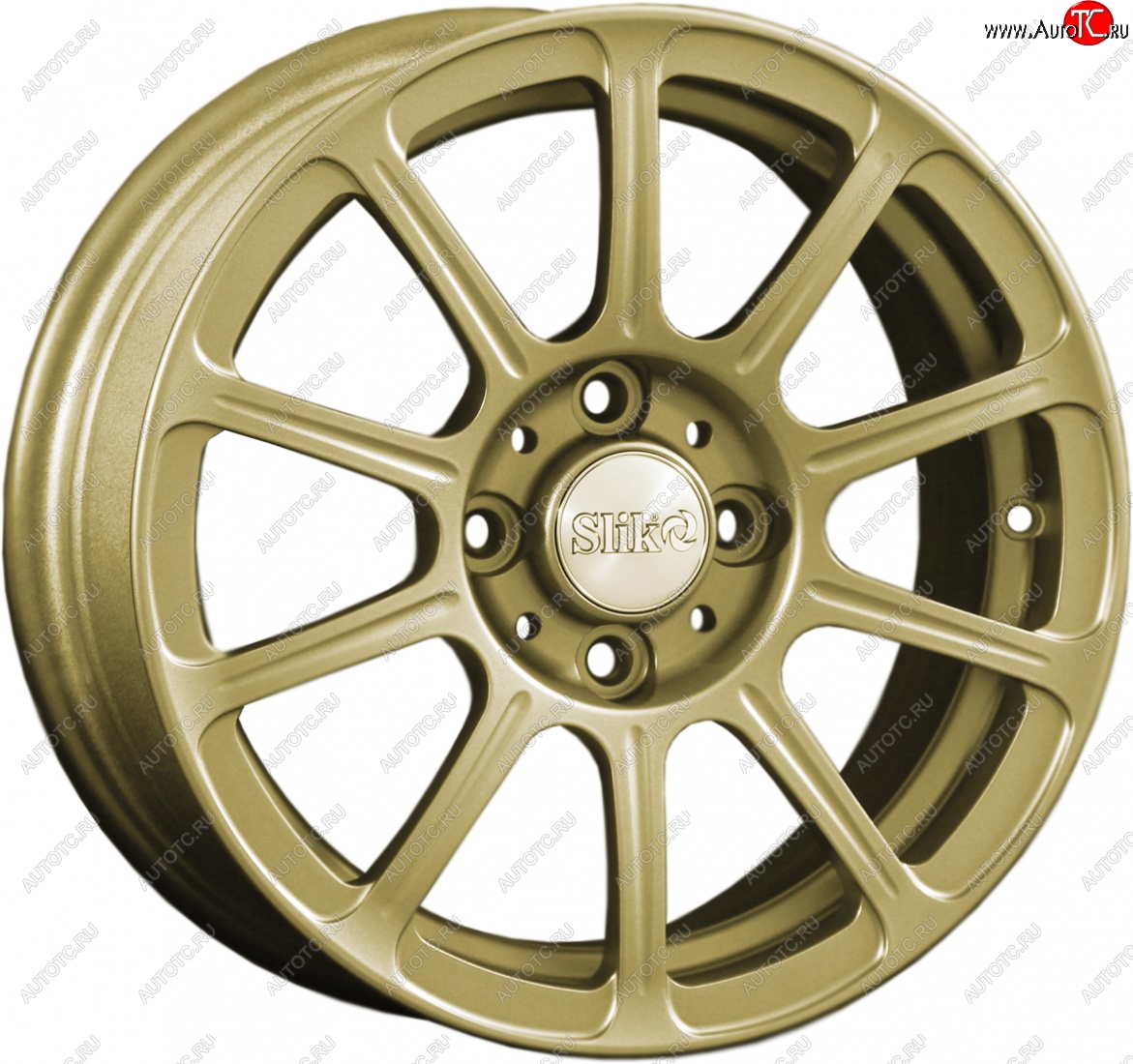 5 999 р. Кованый диск Slik Classik 6x14 (Металлик золотой)   (Цвет: Металлик золотой)  с доставкой в г. Керчь