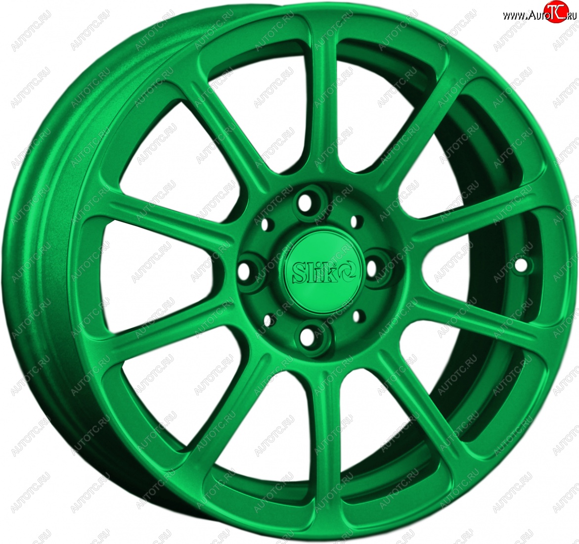 5 999 р. Кованый диск Slik Classik 6x14 (Зеленый)   (Цвет: Зеленый)  с доставкой в г. Керчь