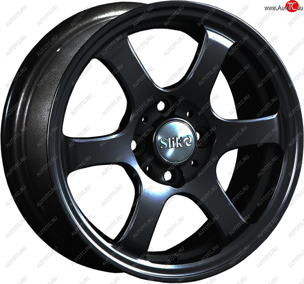 12 799 р. Кованый диск Slik Classik 6x14 (Черный глянцевый)   (Цвет: Черный глянцевый)  с доставкой в г. Керчь