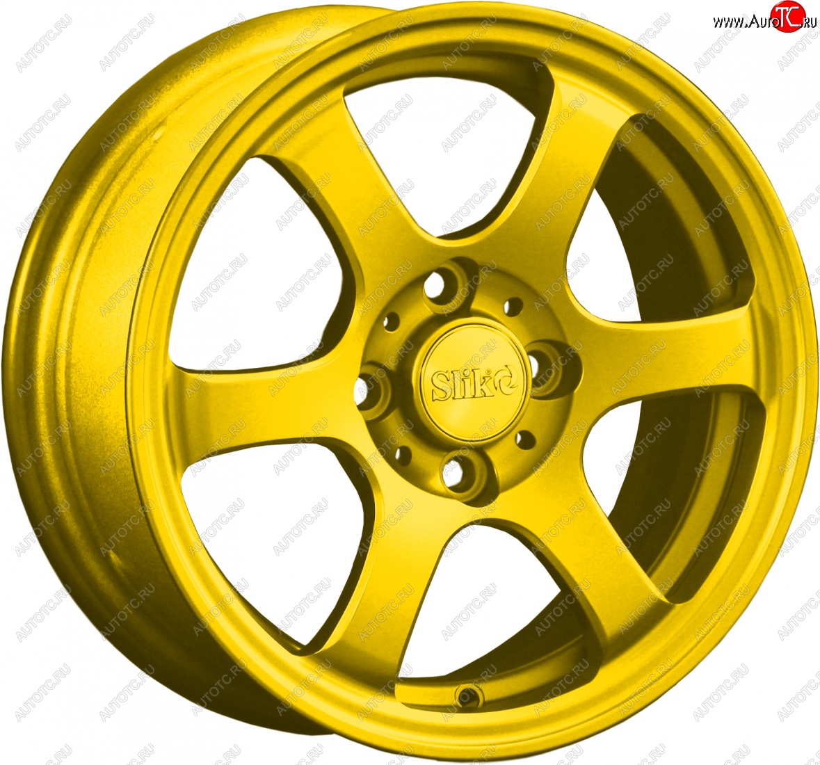 12 799 р. Кованый диск Slik Classik 6x14 (Ярко-желтый RAL 1021)   (Цвет: Ярко-желтый RAL 1021)  с доставкой в г. Керчь