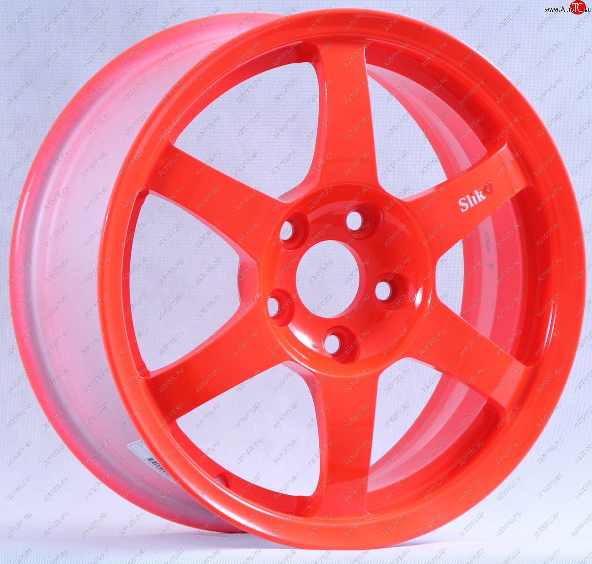 12 799 р. Кованый диск Slik Classik 6x14 (RAL 3026 ярко-алый)   (Цвет: RAL 3026 ярко-алый)  с доставкой в г. Керчь