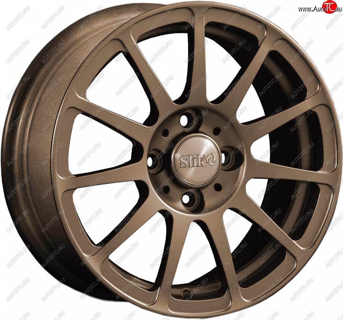 12 799 р. Кованый диск Slik Classik 6x14 (Металлик бронза BRZ)   (Цвет: Металлик бронза BRZ)  с доставкой в г. Керчь