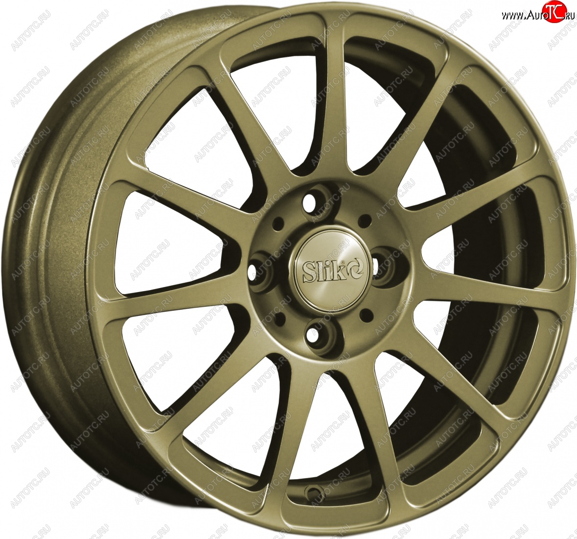 12 799 р. Кованый диск Slik Classik 6x14 (Металлик золотой G)   (Цвет: Металлик золотой G)  с доставкой в г. Керчь