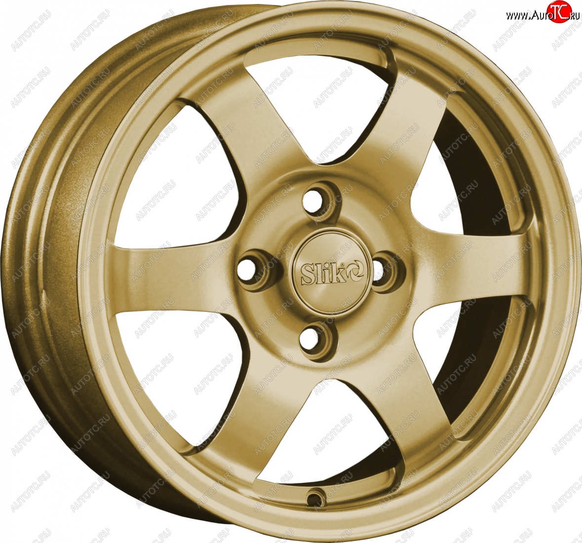 12 799 р. Кованый диск Slik Classik 6x14 (Металлик золотой)   (Цвет: Металлик золотой)  с доставкой в г. Керчь