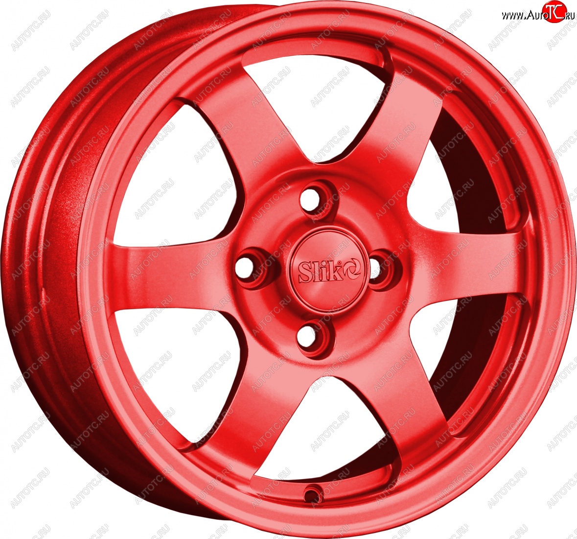 12 799 р. Кованый диск Slik Classik 6x14 (Candy красный)   (Цвет: Candy красный)  с доставкой в г. Керчь