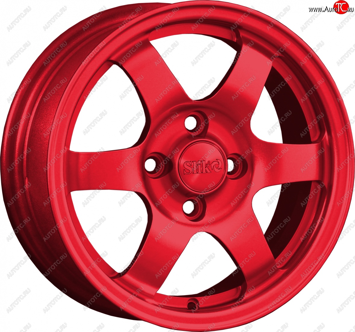 12 799 р. Кованый диск Slik Classik 6x14 (Красный)   (Цвет: Красный)  с доставкой в г. Керчь