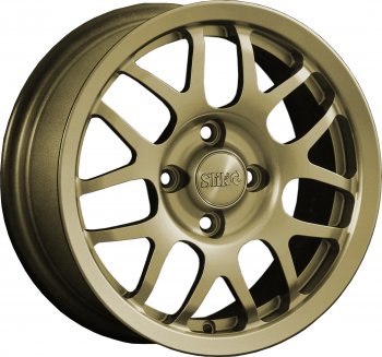 Кованый диск Slik Classik 6x14 (Металлик золотой) Skoda Fabia Mk3 универсал рестайлинг (2018-2022) 5x100.0xDIA57.1xET35.0