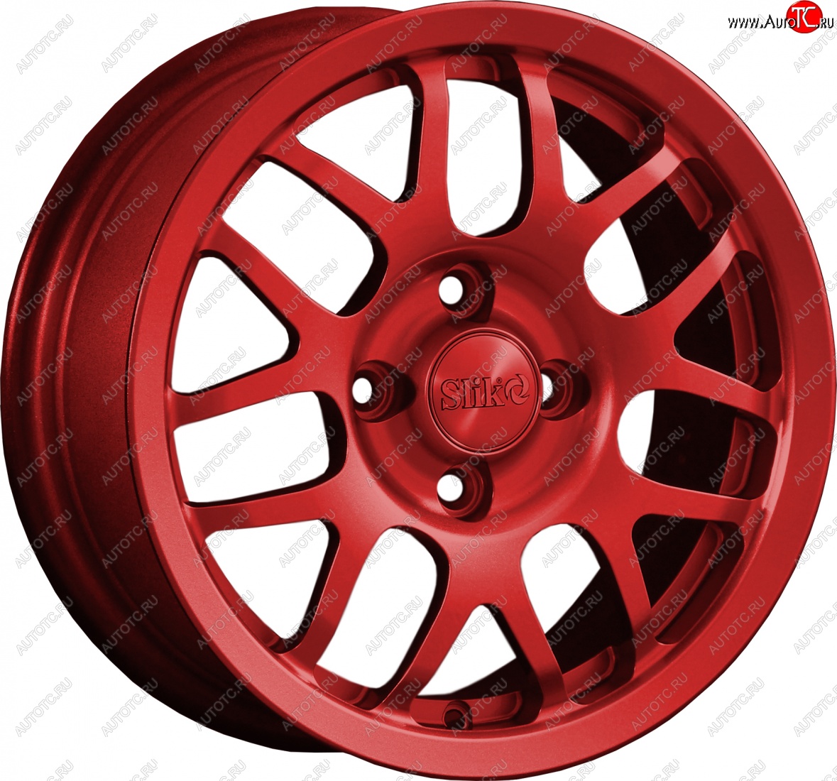 12 799 р. Кованый диск Slik Classik 6x14 (Красный)   (Цвет: Красный)  с доставкой в г. Керчь