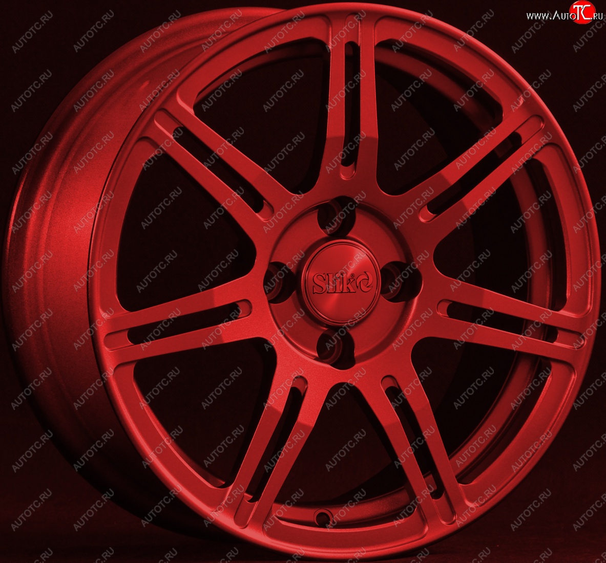 15 249 р. Кованый диск Slik Classik 6.5x15 (Красный)   (Цвет: Красный)  с доставкой в г. Керчь