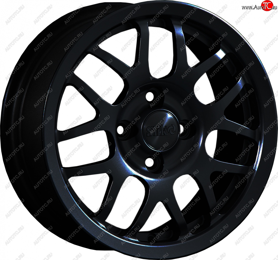 12 799 р. Кованый диск Slik Classik 6x14 (Черный матовый)   (Цвет: Черный матовый)  с доставкой в г. Керчь
